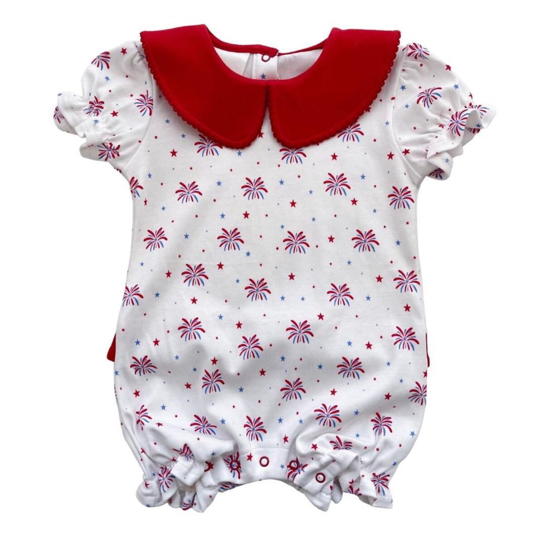 Little Firecracker Ruffle Romper