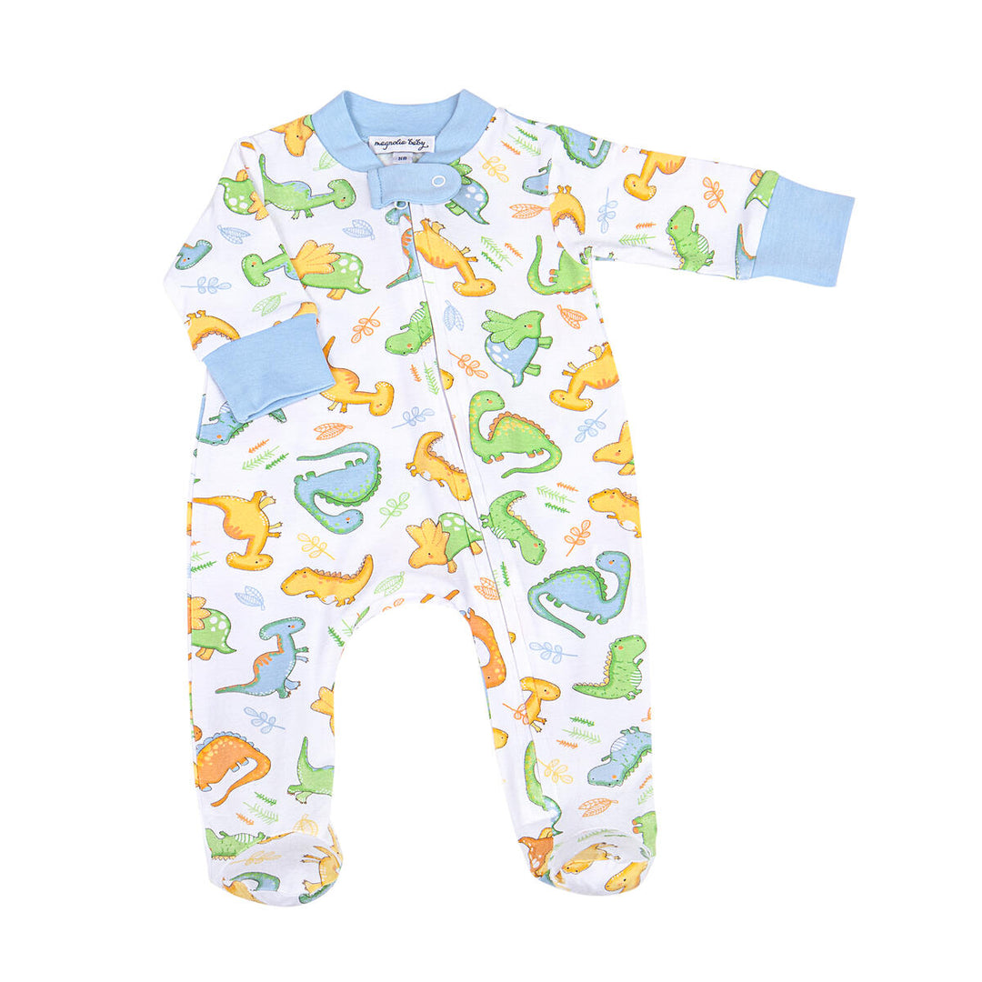 Dino Footie Blue