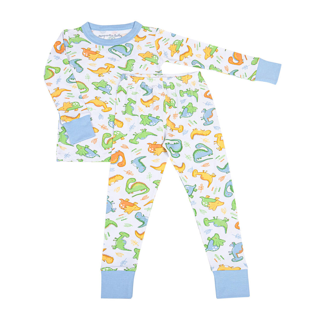 Blue Dino Pajamas LS