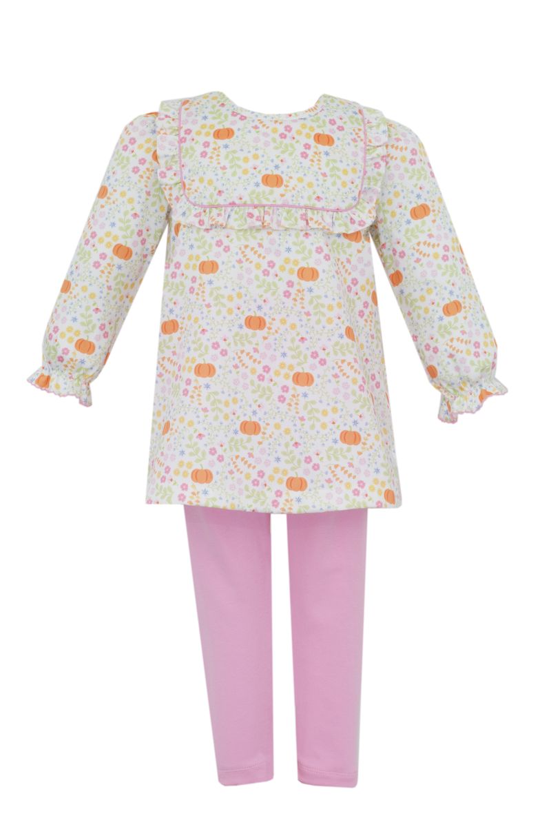 Pumpkin Print Tunic Set