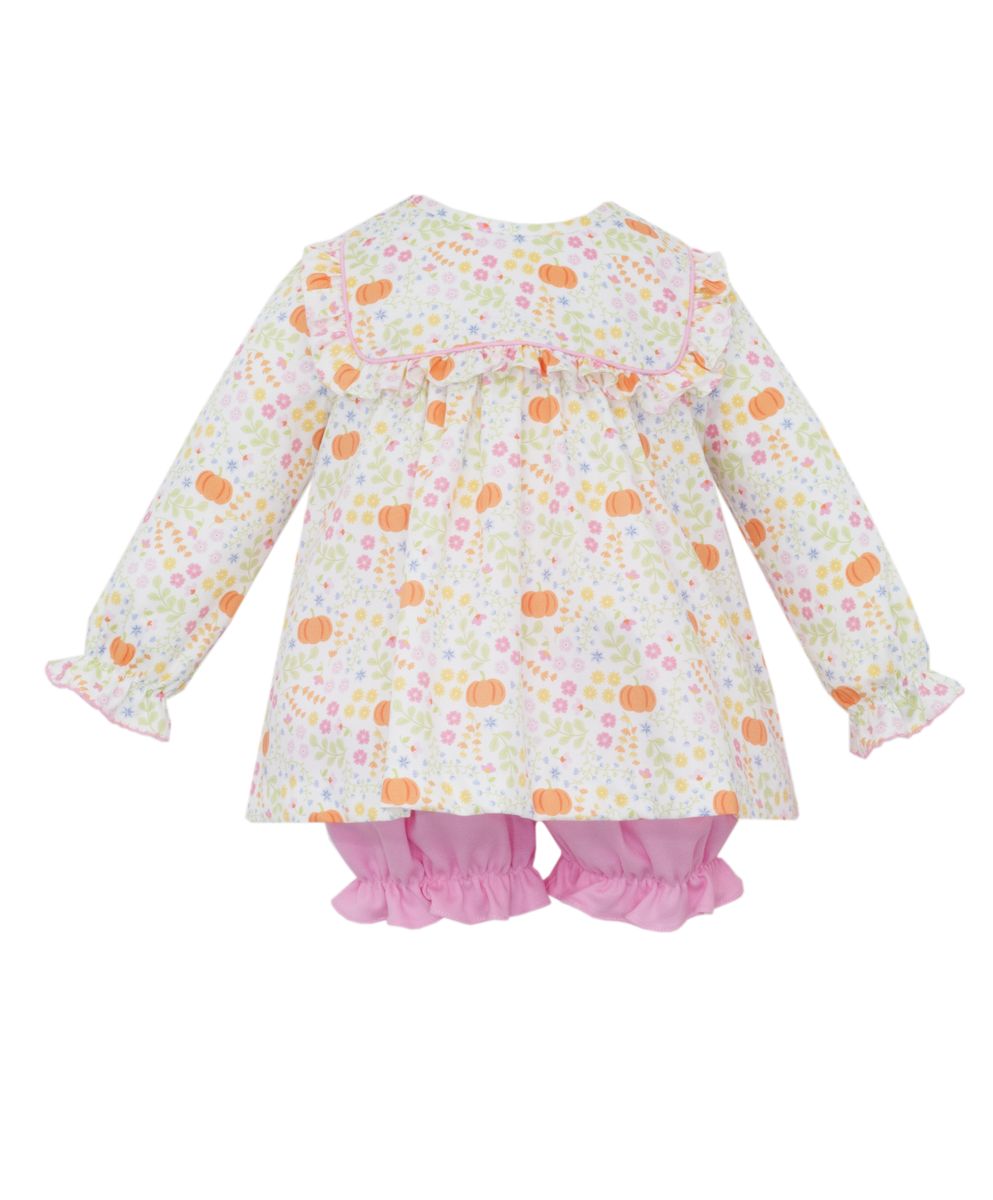 Pumpkin Print Bishop Bloomer Set