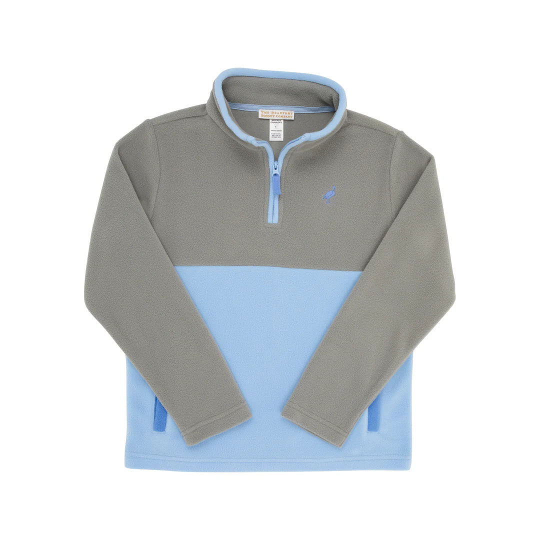 Hayword Half Zip Fleece-Grantley Gray/Blue