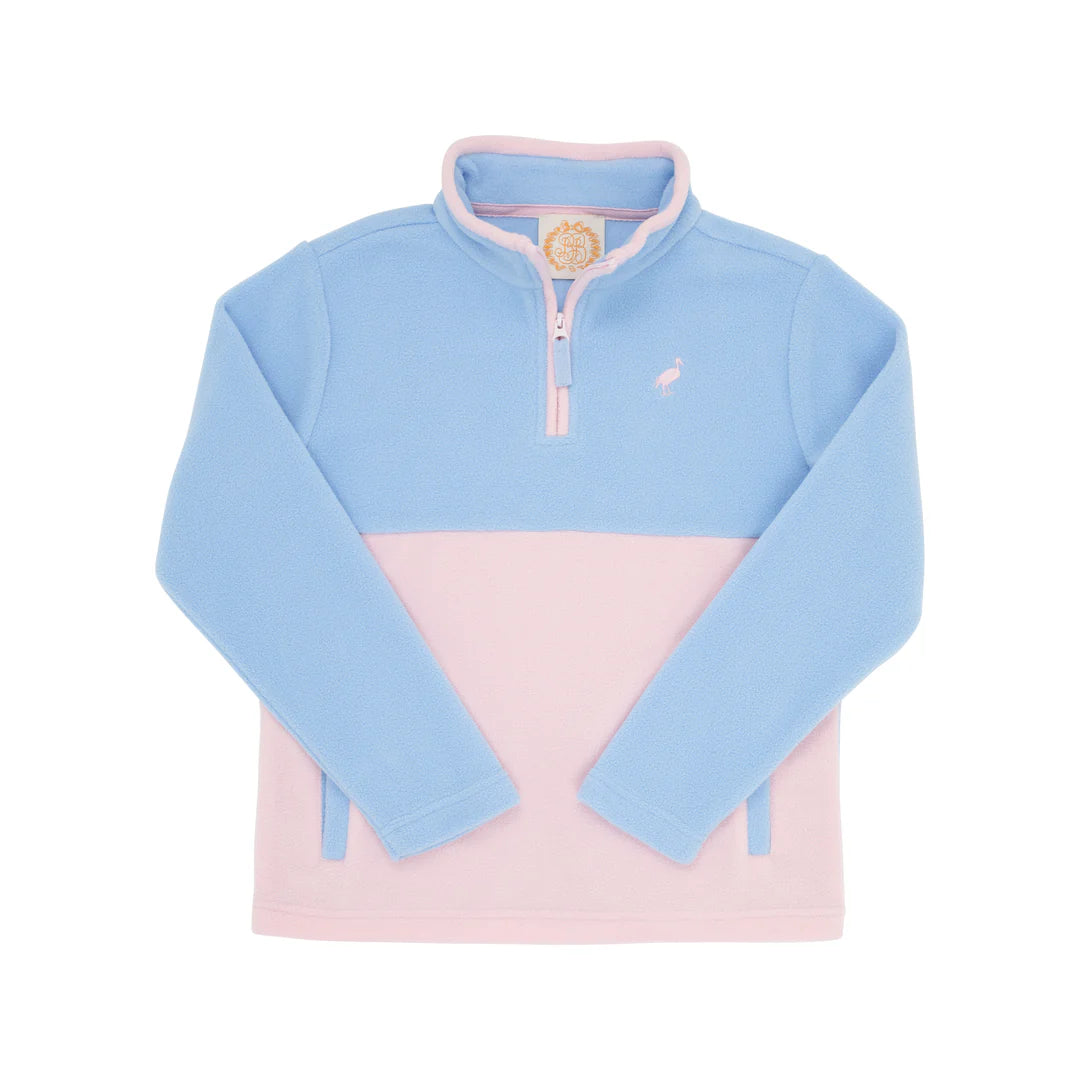 Hayword Half Zip Fleece-Beale St Blue/Pink