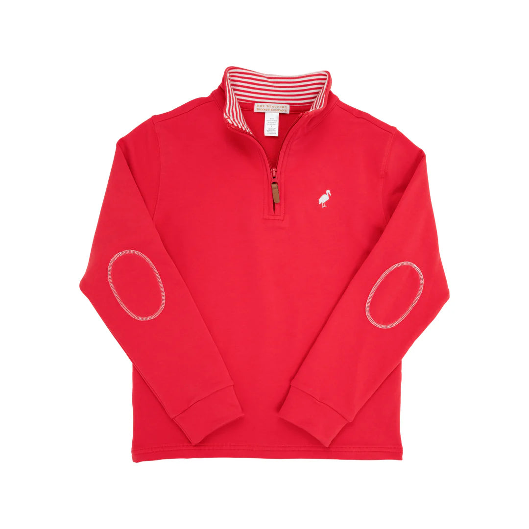 Hayword Half Zip-Richmond Red