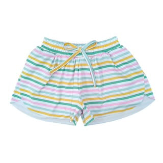 Butterfly Shorts-Multicolor Stripe