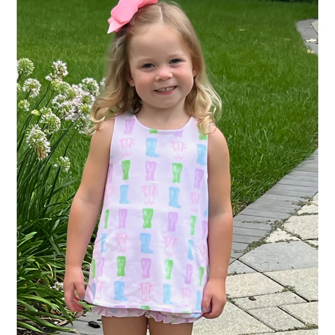 Sammy Bloomer/Banded Short Set-April Showers