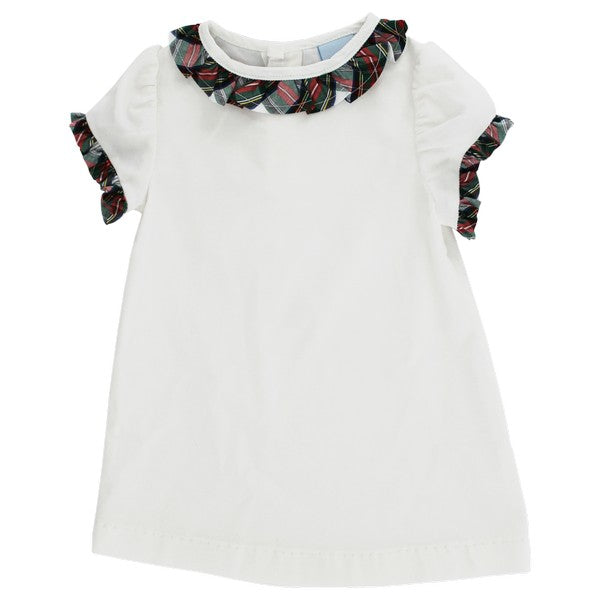 Evergreen White Cord Aline Dress