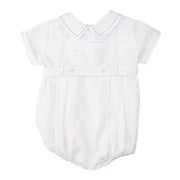 Boys Belted Creeper-White/Blue