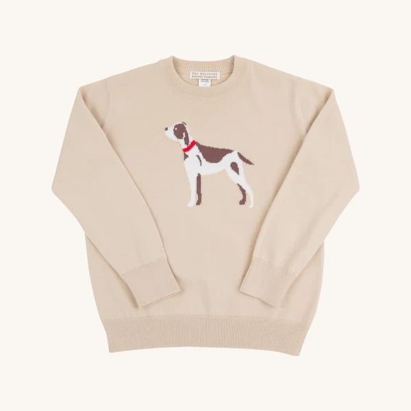 Isaac’s Intarsia Sweater-Osprey Oat/Dog