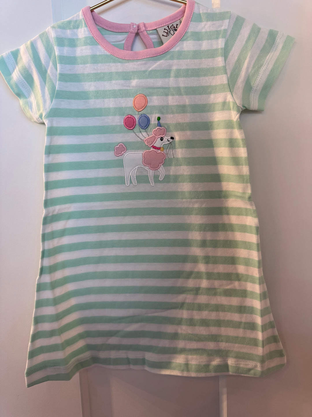Poodle Striped Knit Dress