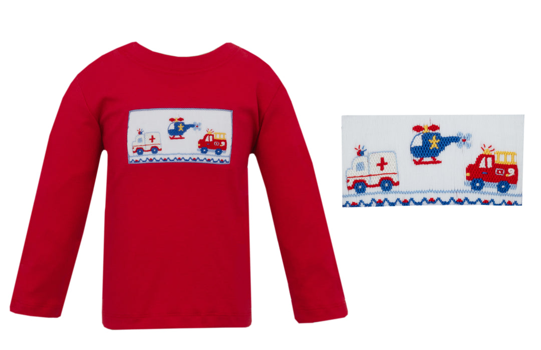 LS Emergency Cars Smocked