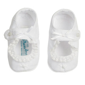 Lace Bow Booties-Girls NB
