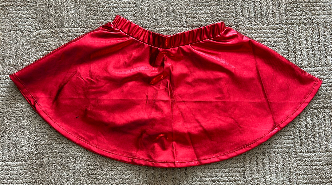 Zoe Skirt Metallic Red