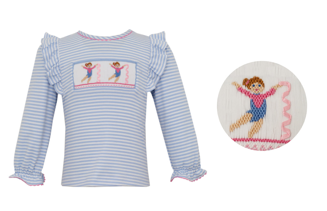 Smocked Gymnastics Shirt LS