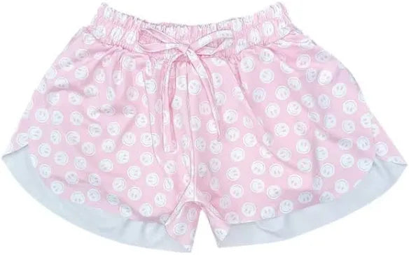 Butterfly Shorts-Pink Smiley