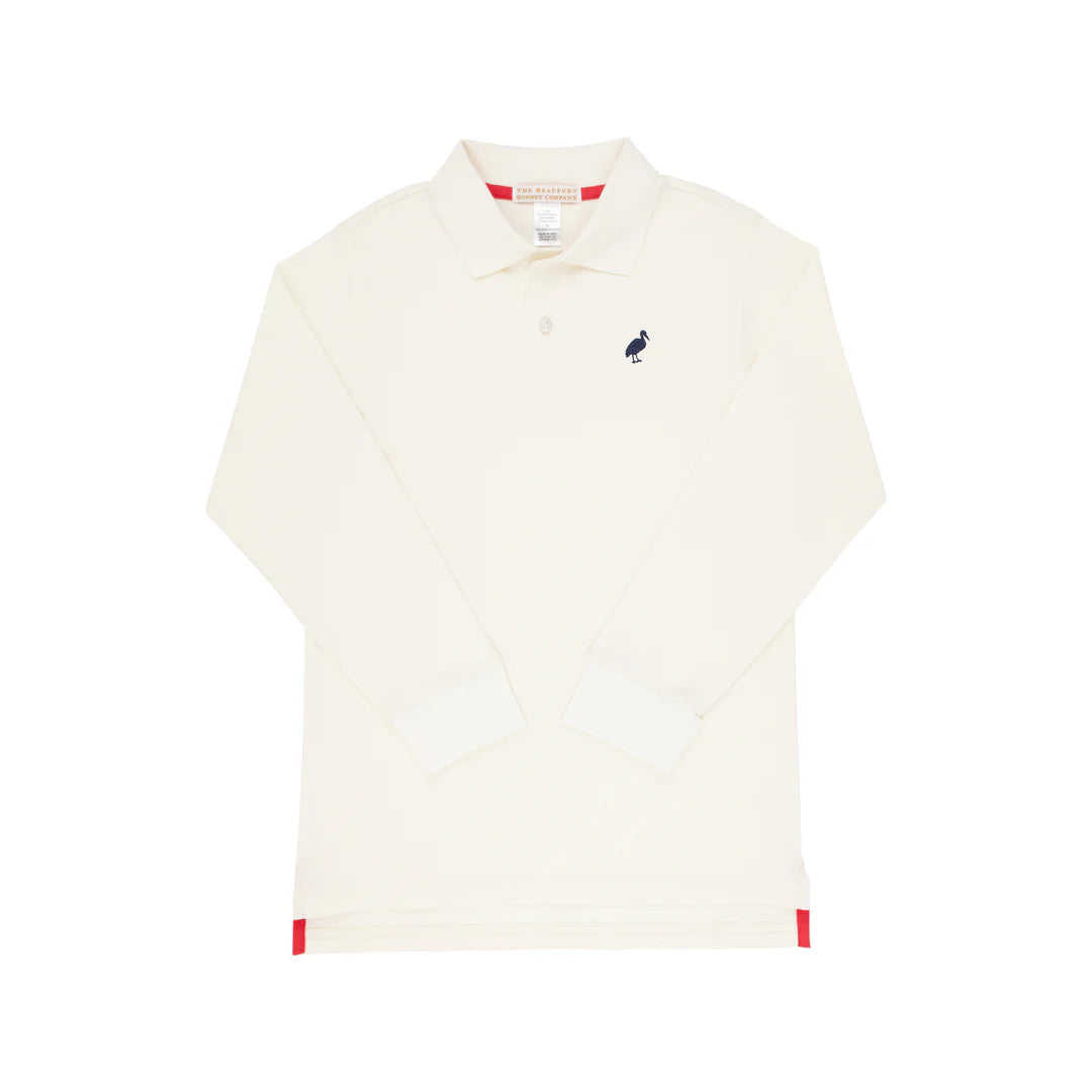 Prim & Proper Polo-Palmetto Pearl LS