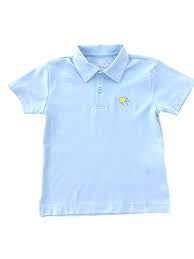 Light Blue Polo w/Fish
