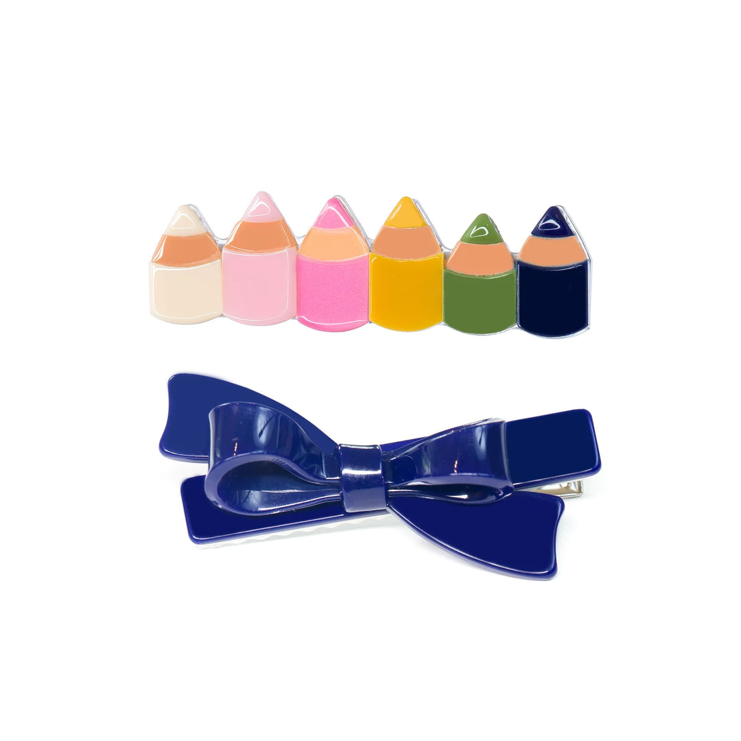 Pencils Hair Clips