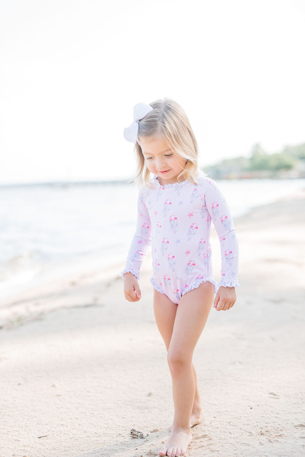 Leighton Rash Guard Swim- Jellyfish