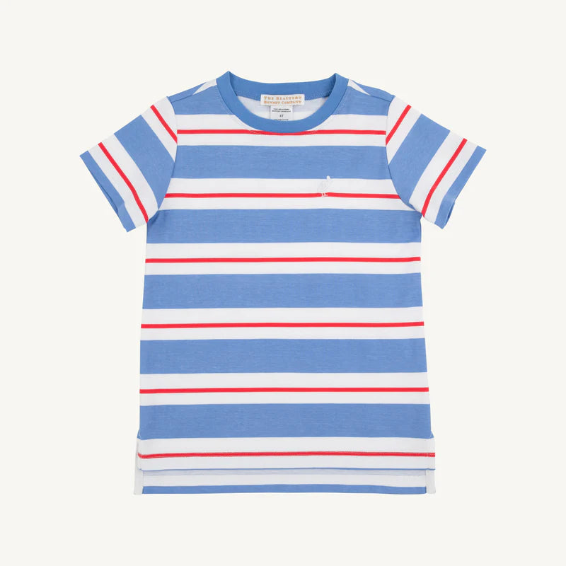 Carter Crewneck-Barb Blue/Rich Red/Worth Ave Wht Stripe