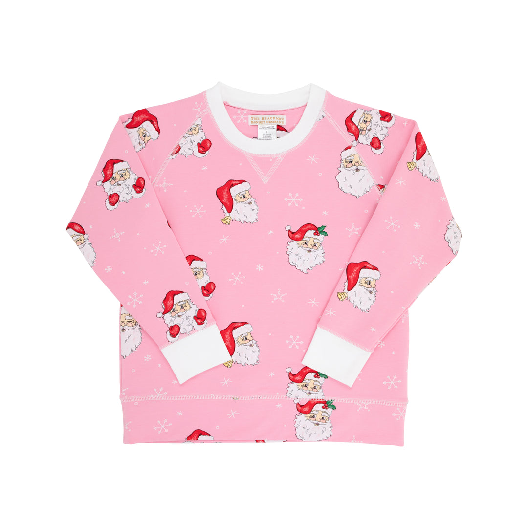 Cassidy Crewneck Dear Santa Pink