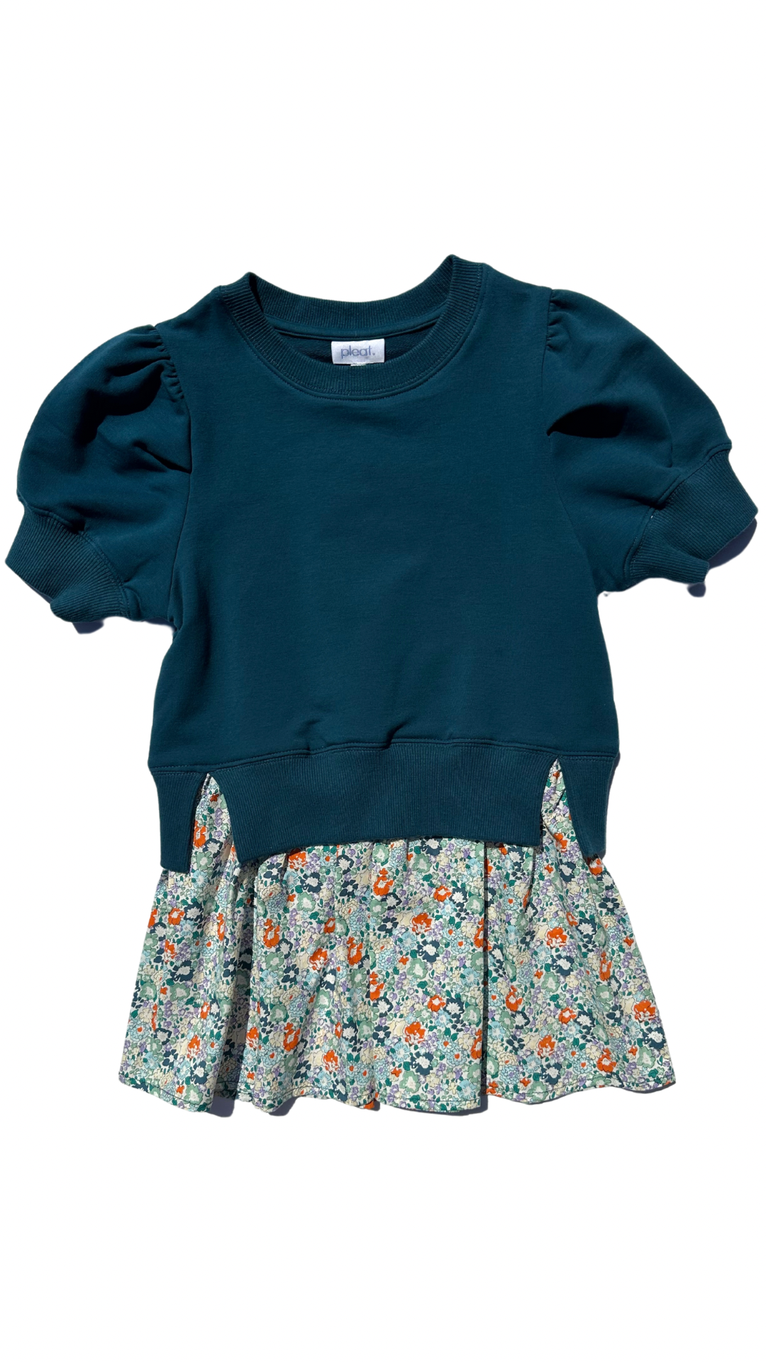 Clara Dress Teal Floral