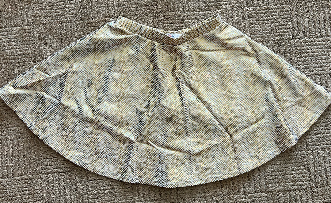 Zoe Metallic Gold Skirt