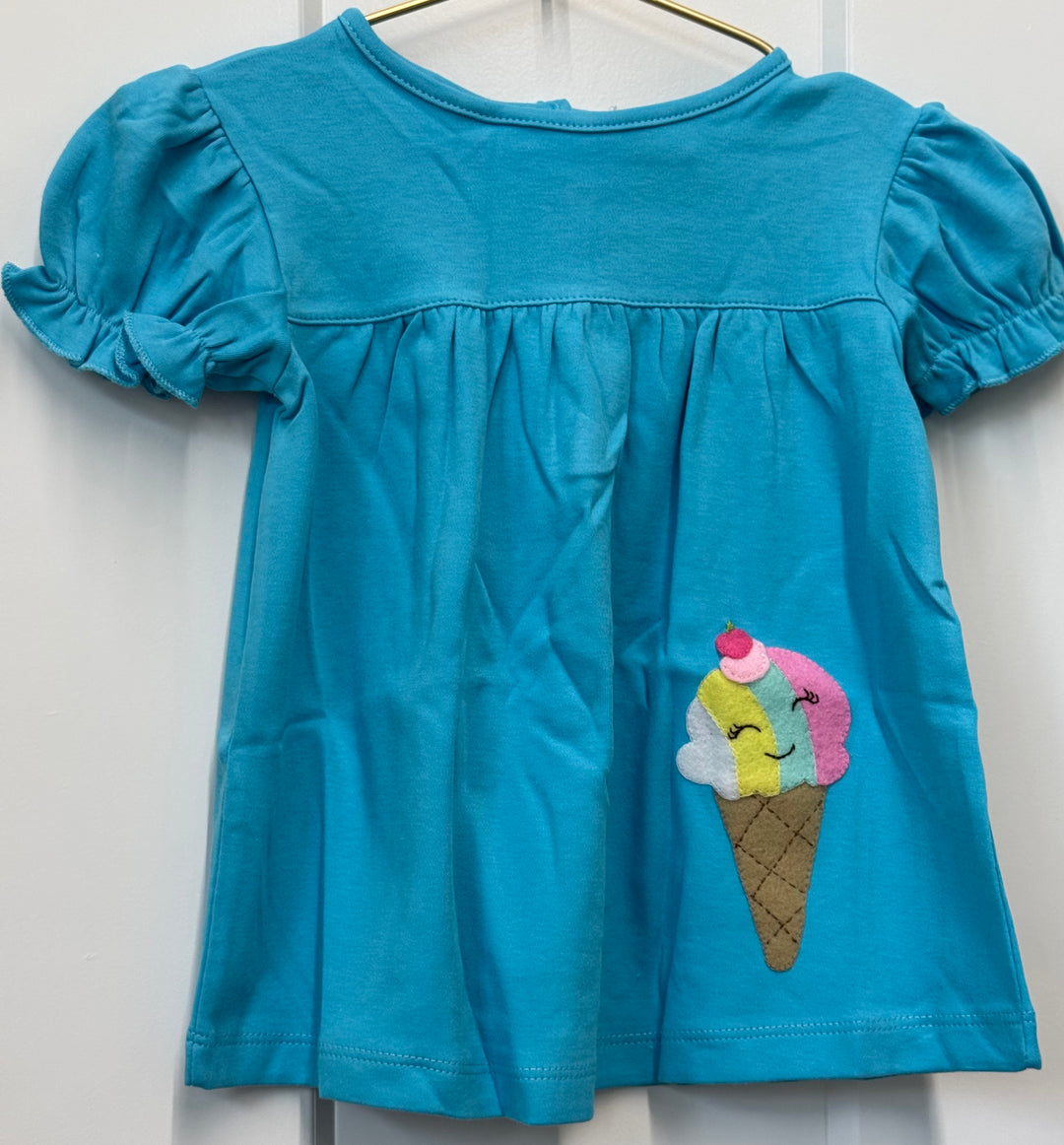 Puff Sleeve Top-Ice Cream Cone