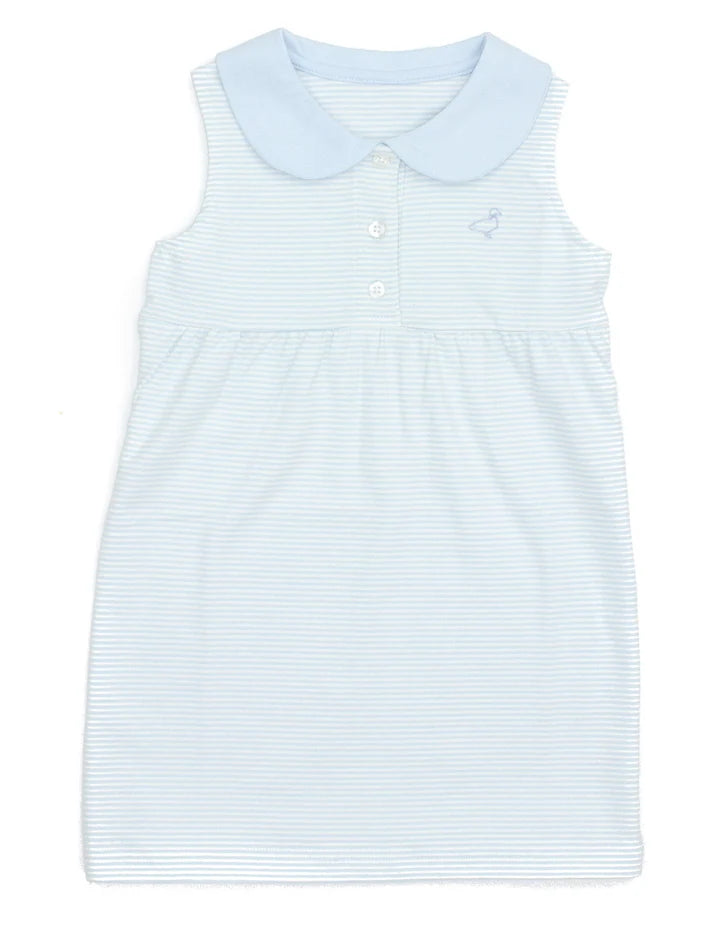 Jackson Dress-Powder Blue Stripe