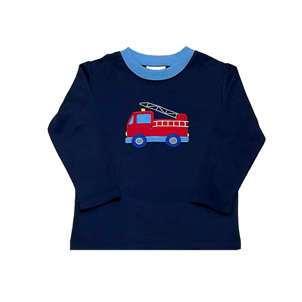 Firetruck Harry's Play Tee LS Navy