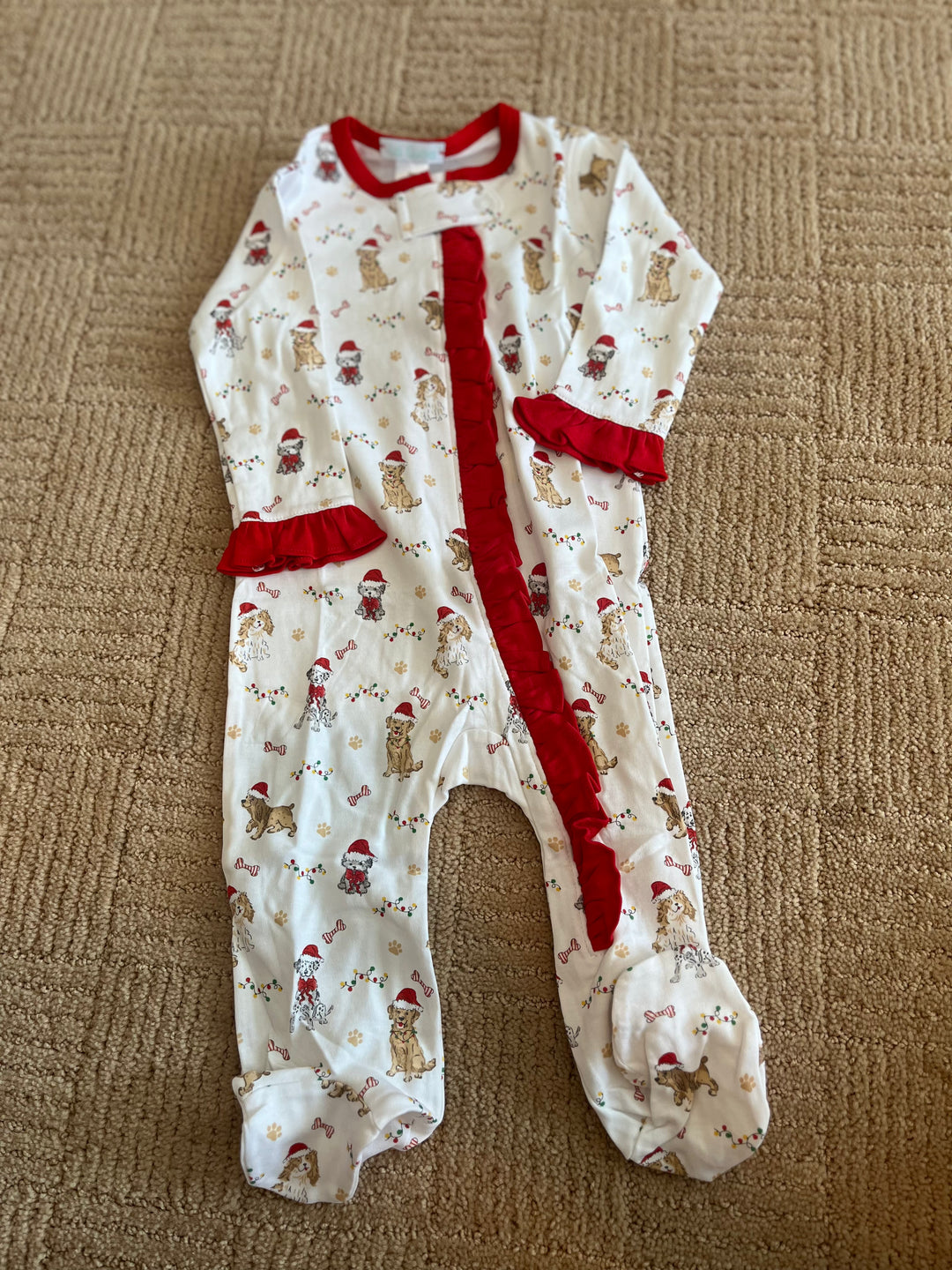 Santa Paws Girls Footie