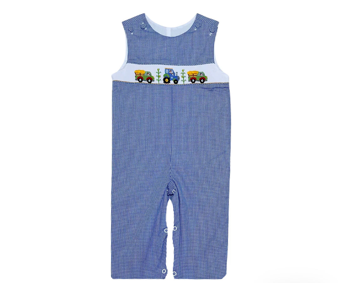 Harvest Ashton Longall-Royal Blue Gingham