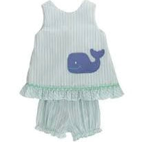Angel Dress Tieback with Bloomer-Wally Whale