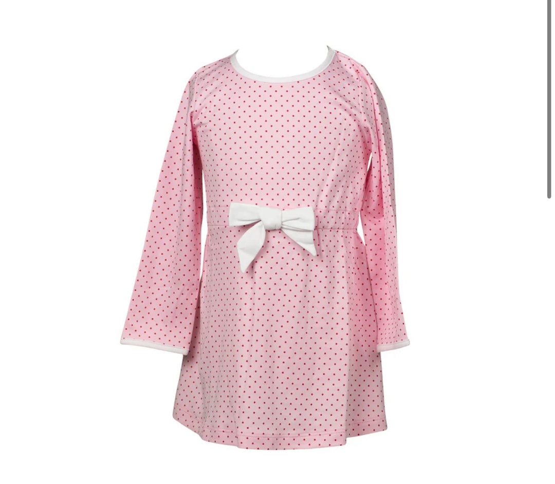 Red Dottie Waist Dress