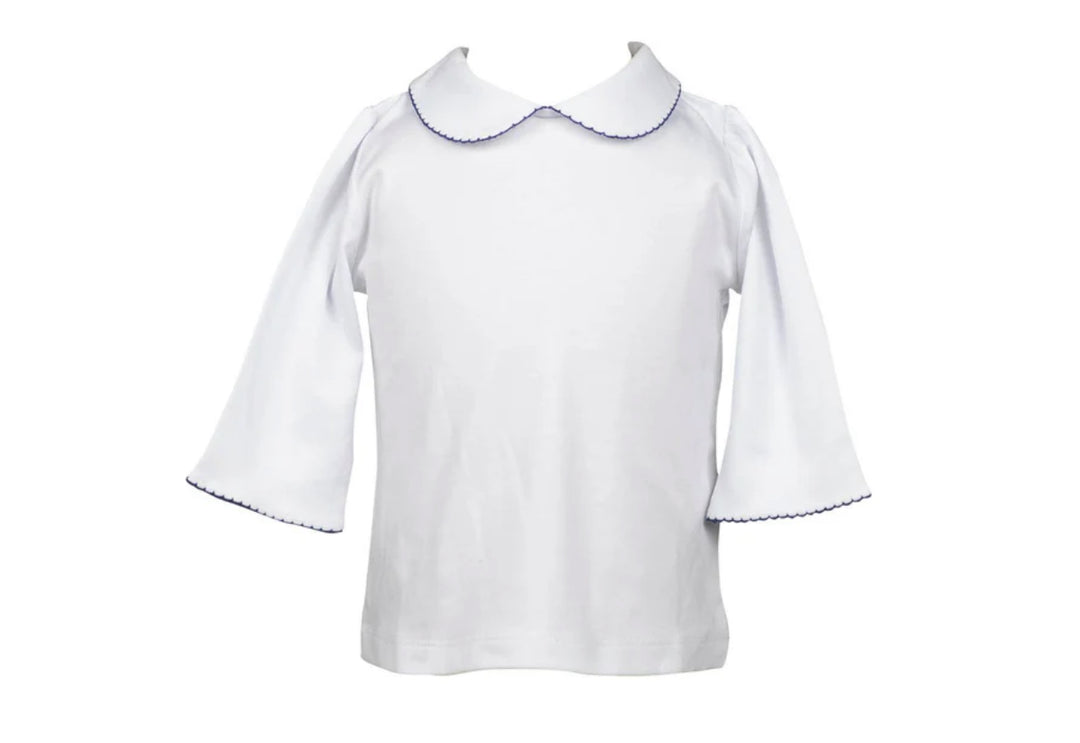3/4 Sleeve Shirt-Navy
