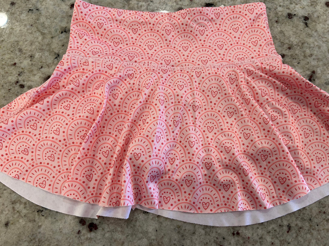 Athletic Skirt- Hearts