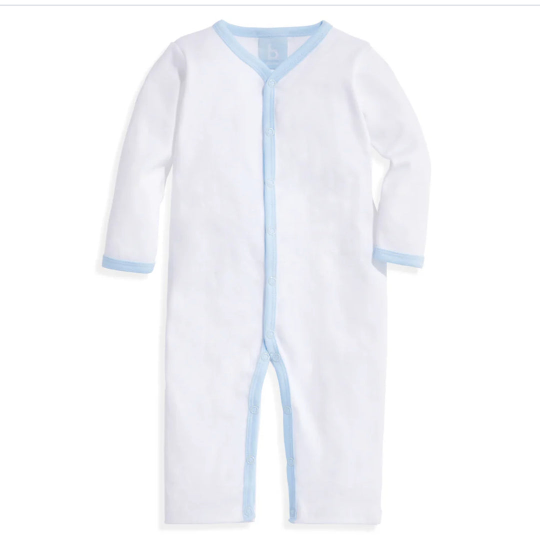 Blue and White Romper