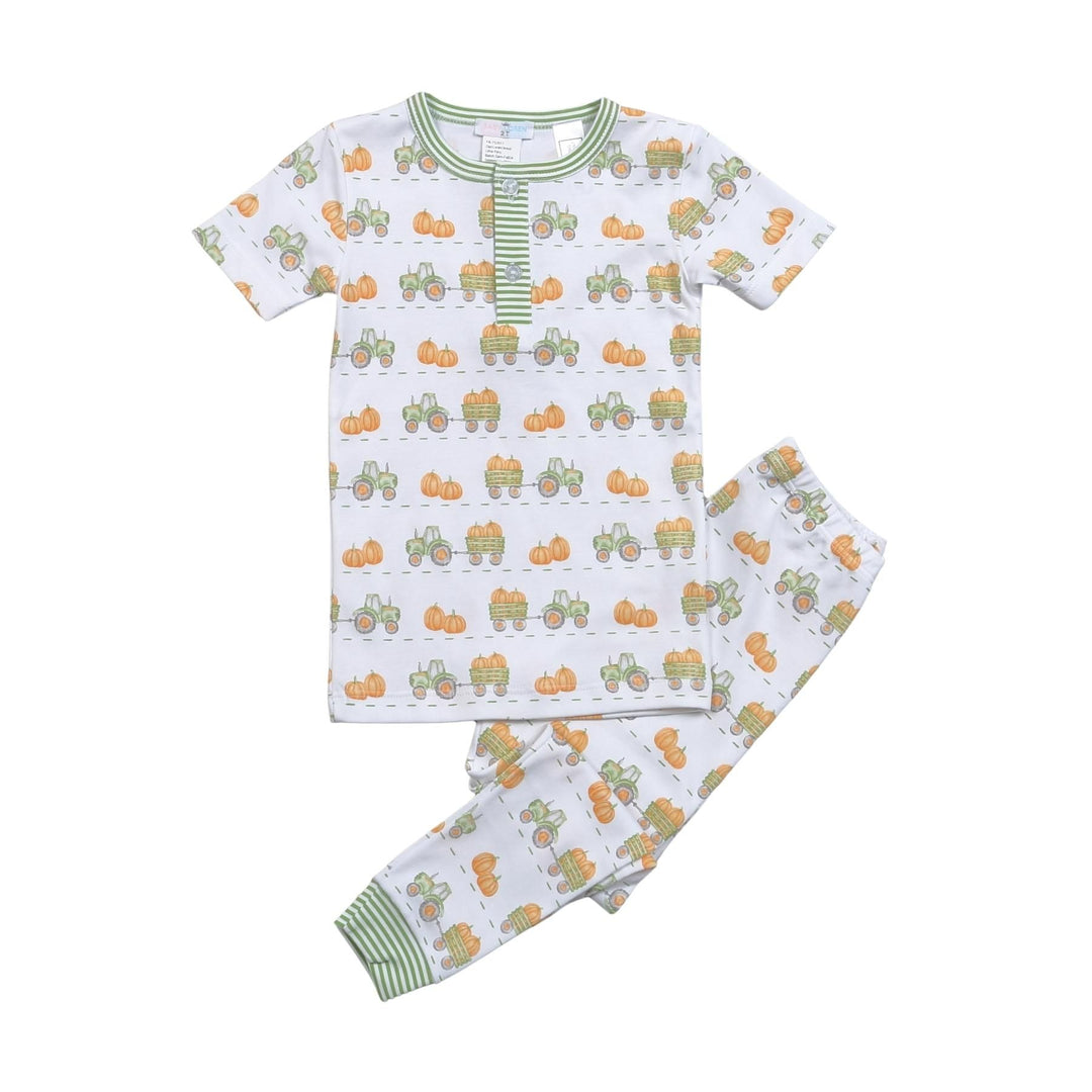 Tractor and Pumpkins Boys PJ