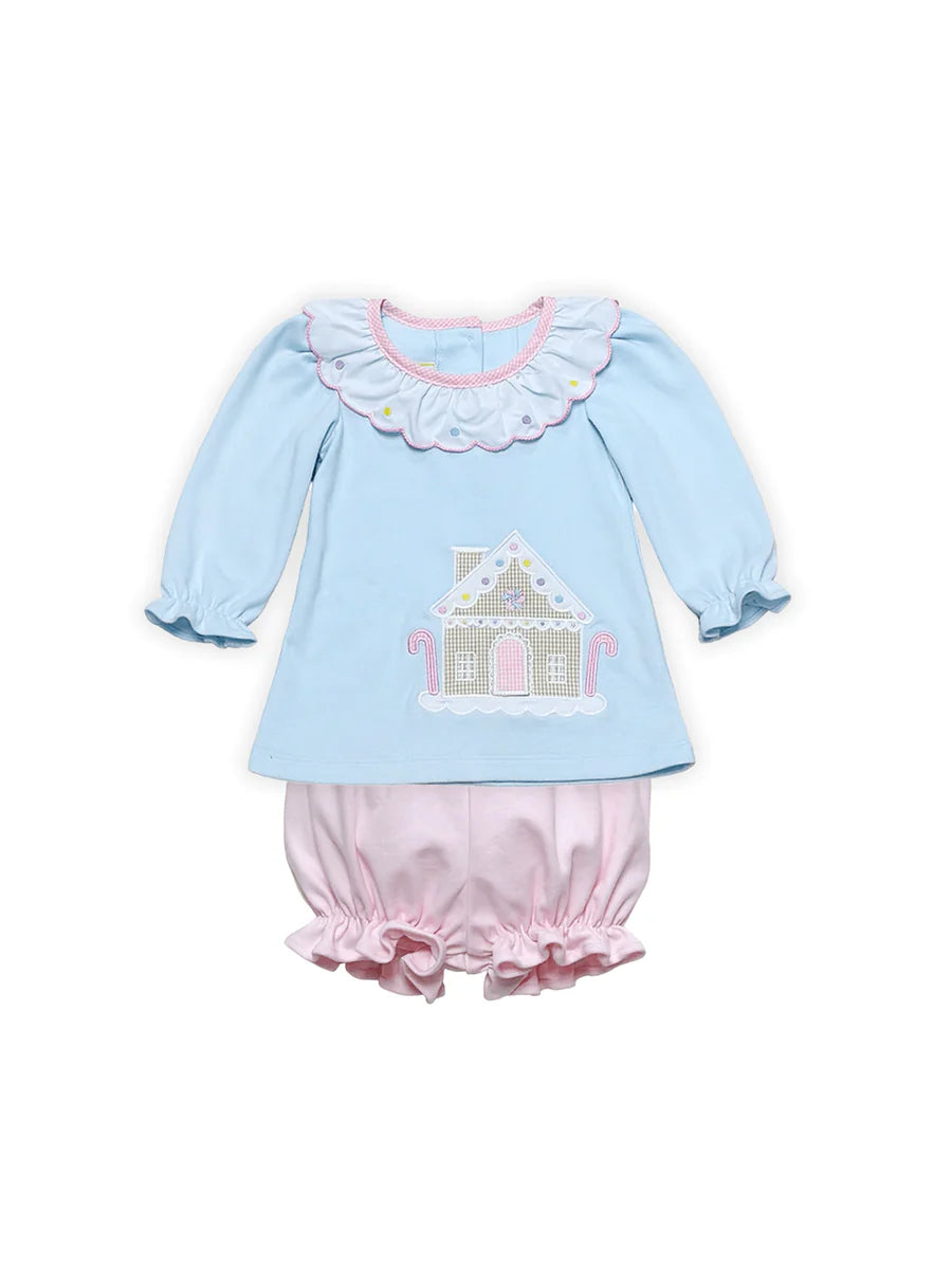 Gingerbread Amelia bloomer set