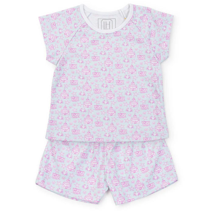 Emery Short Set-Sandcastles Pink