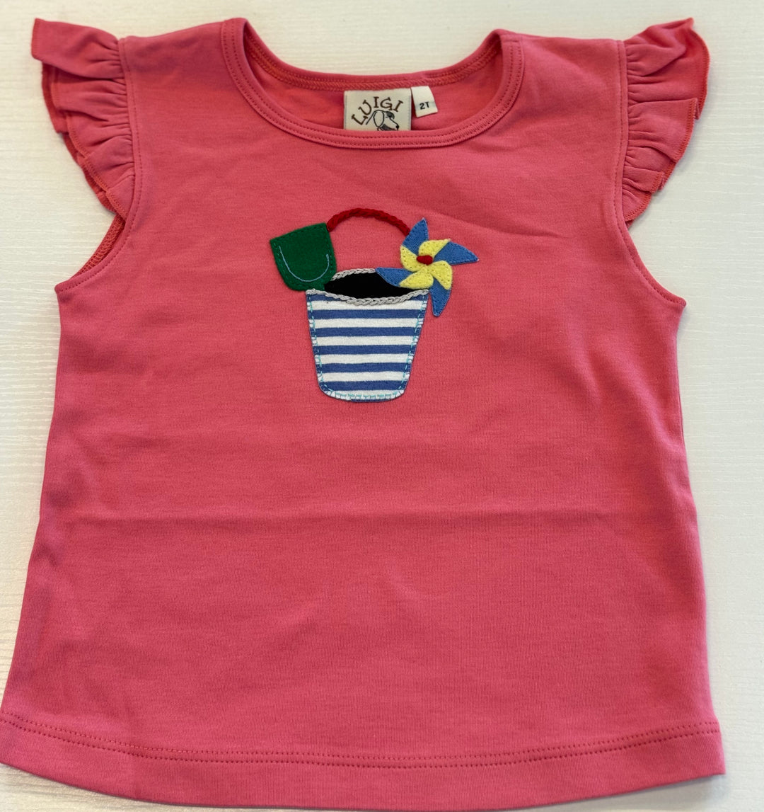 Flutter Sleeve Top-Beach Pail