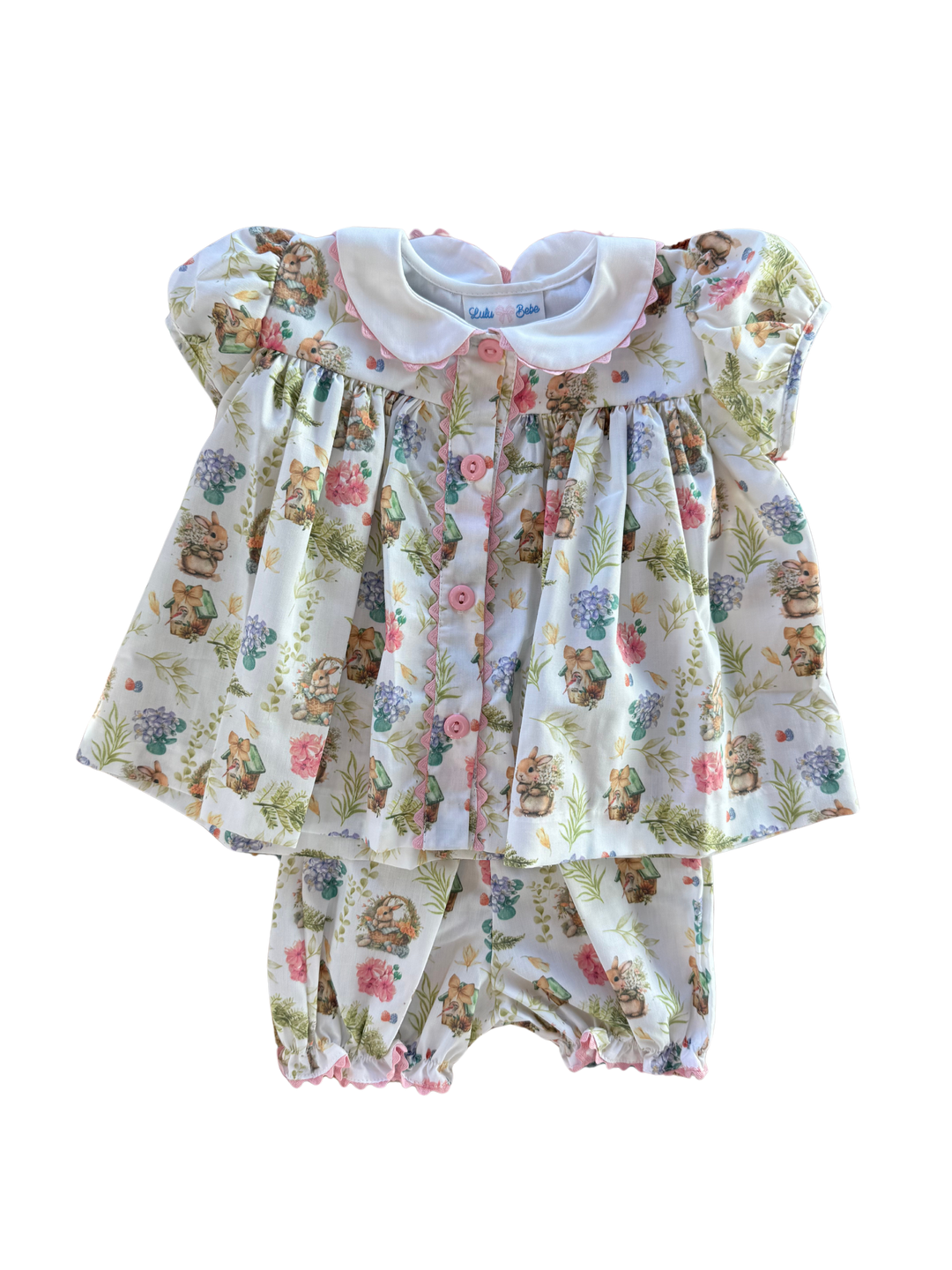 Ashley Bloomer Set-Printed Easter Bunny