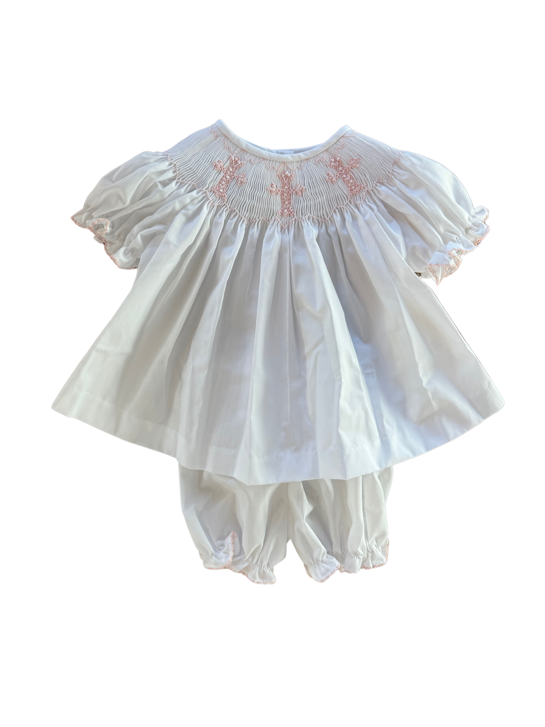 Emma Bloomer Set-Pink Cross