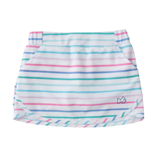 Carolina Catch Skort-Fuchsia Pink Multi Stripe