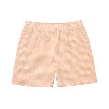 Leo Shorts-Orange Seersucker