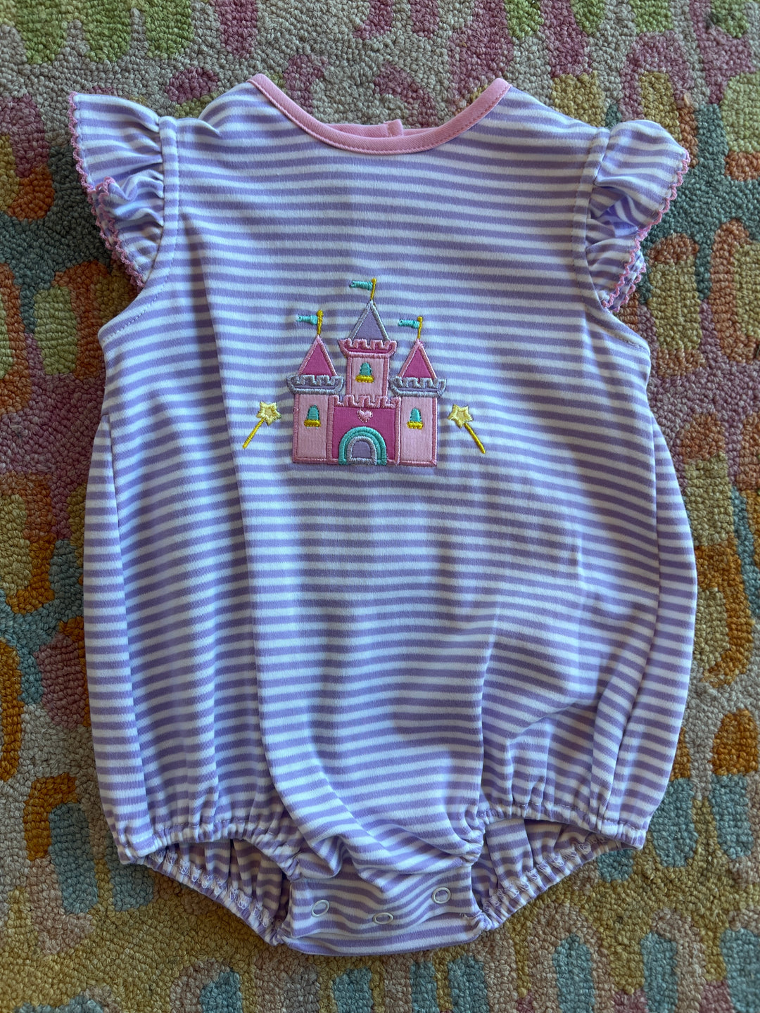 Castle Lilac Stripe Knit Bubble