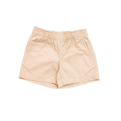 Drew Elastic Shorts-Stone