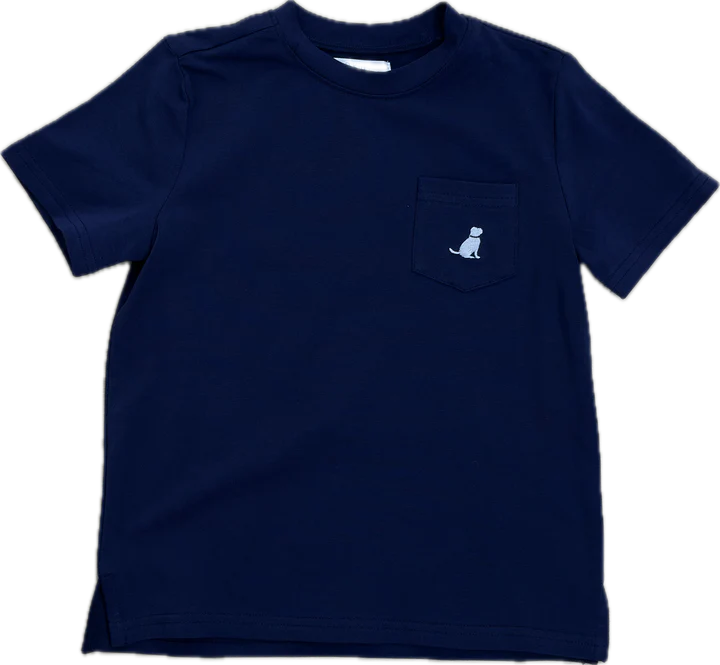 Ethan Crewneck Tee-Navy