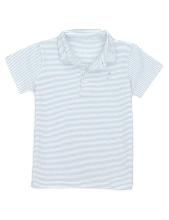 Jackson Polo-Powder Blue Stripe
