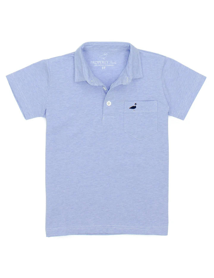 Harrison Pocket Polo-Lt Blue